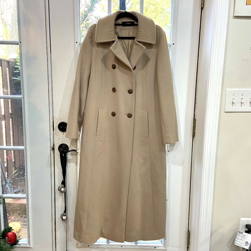 Alorna Wool Tan Trench Coat